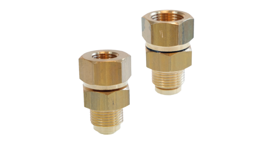 Swivel LR - Korte uitvoering - Messing