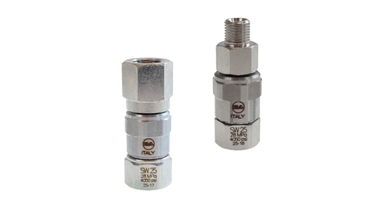 Swivel SW25 - RVS/Messing-vernikkeld