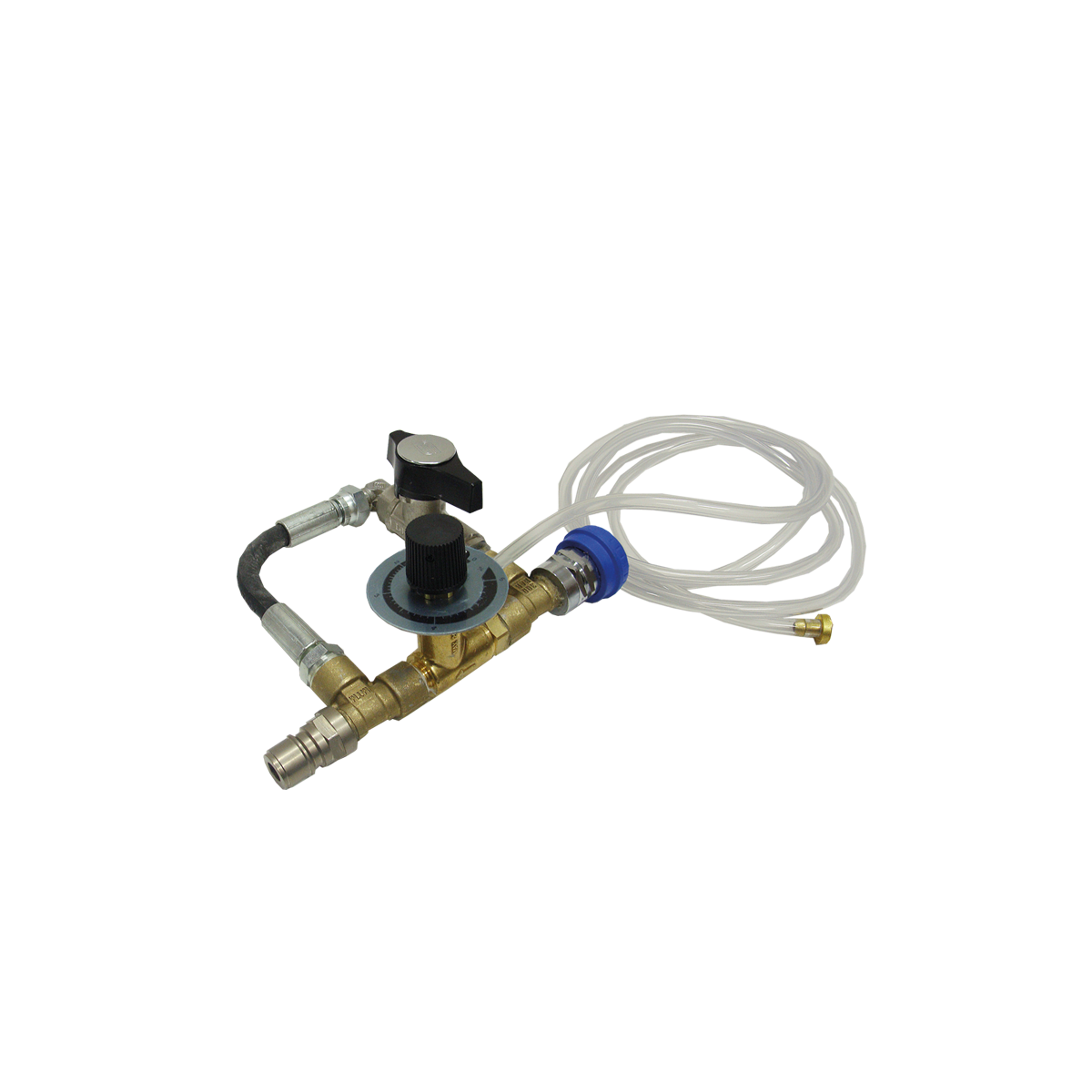 schuiminjector KEW met bypass en snelkoppelingen