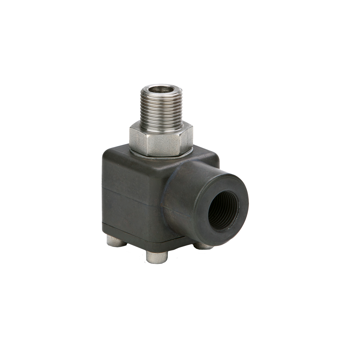 swivel 90 graden voor teha slanghaspel aluminium rvs