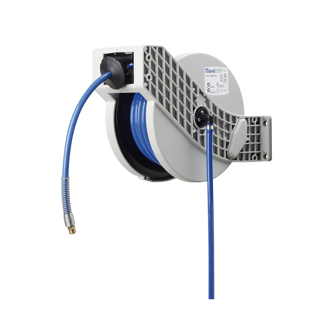 mavel luchthaspel dynamic 12 meter slang automatisch oprollend