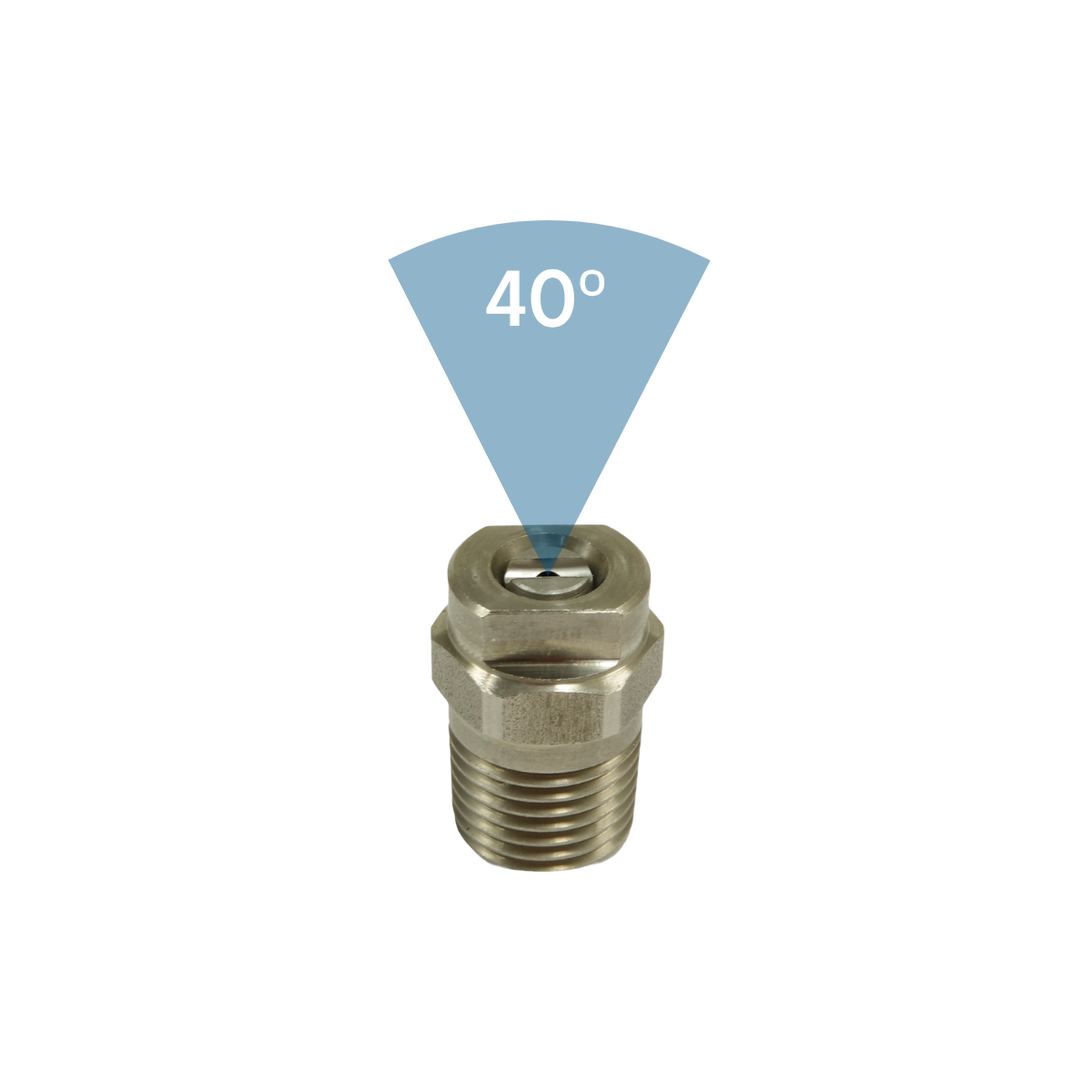 Hogedruknozzle 1/4" 40 graden