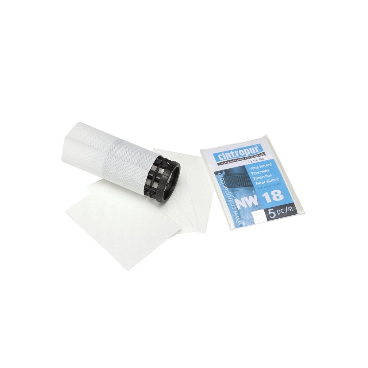 cintropur filtervlies nw18 set 5 stuks waterfilter, uitgepakt