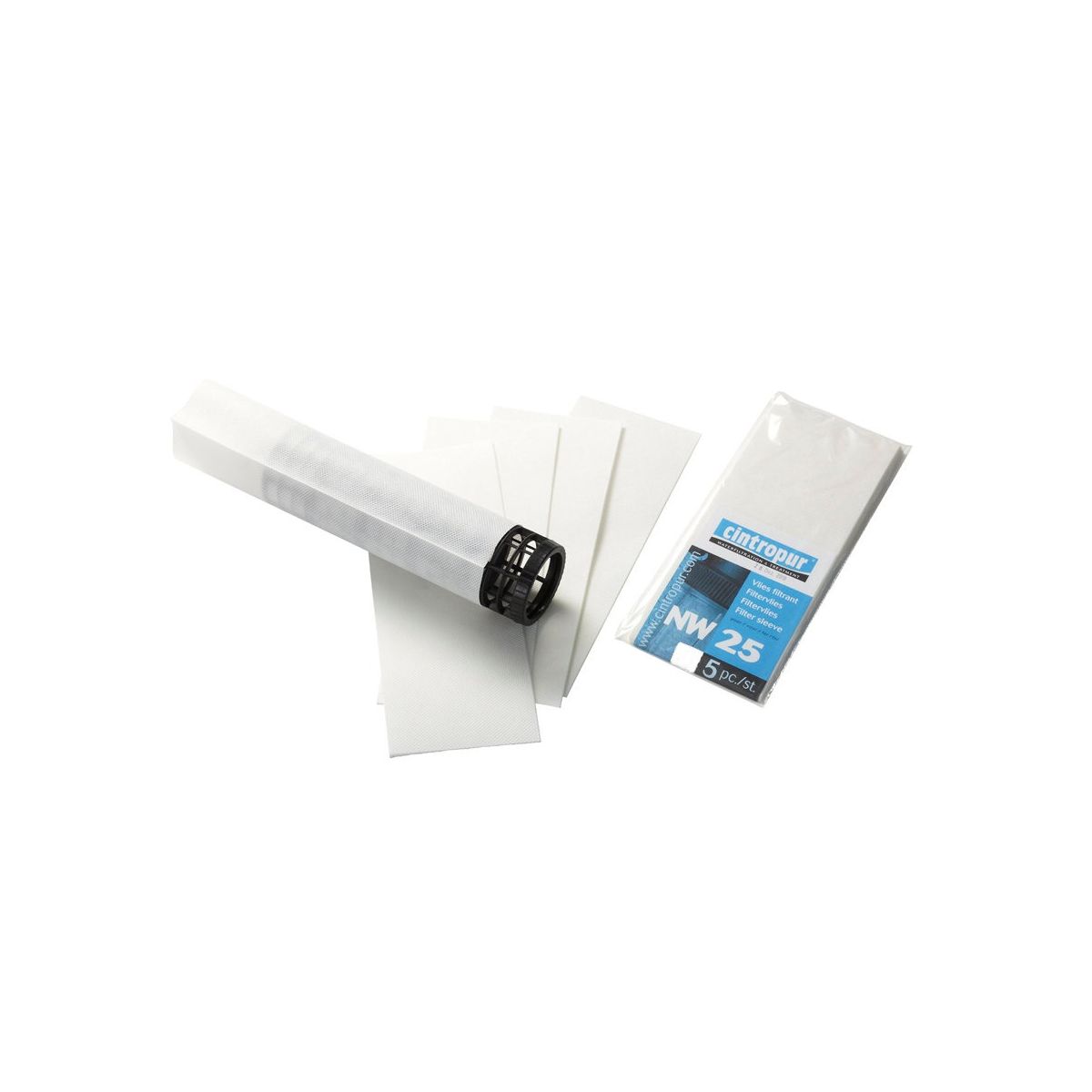 cintropur filtervlies nw25 set 5 stuks 25 micron waterfilter, uitgepakt