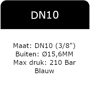 1SC - DN10(3/8&quot;) - Max 210 Bar - Blauw