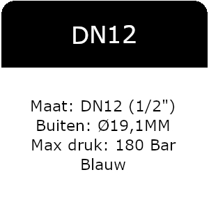 1SC - DN12(1/2&quot;) - Max 180 Bar - Blauw