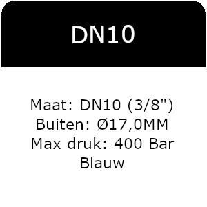 2SC - DN10(3/8&quot;) - Max 400 Bar - Blauw